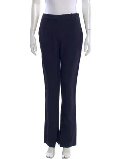 Pre-owned Victoria Beckham Straight Leg Pants In Blue
