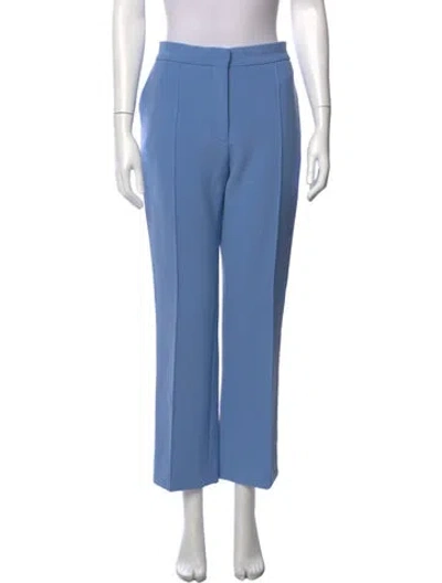 Pre-owned Victoria Beckham Straight Leg Pants In Blue