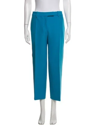 Pre-owned Victoria Beckham Straight Leg Pants In Blue