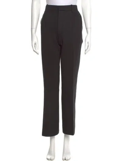 Pre-owned Victoria Beckham Straight Leg Pants In Gray