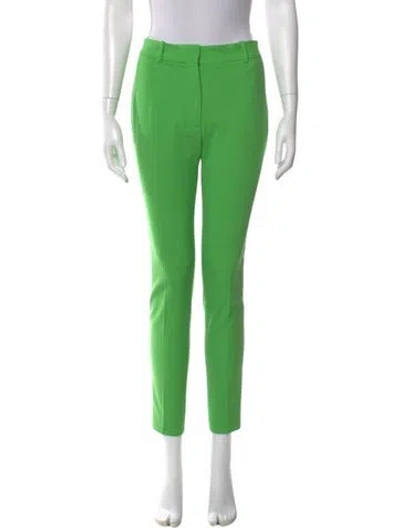 Pre-owned Victoria Beckham Straight Leg Pants In Green