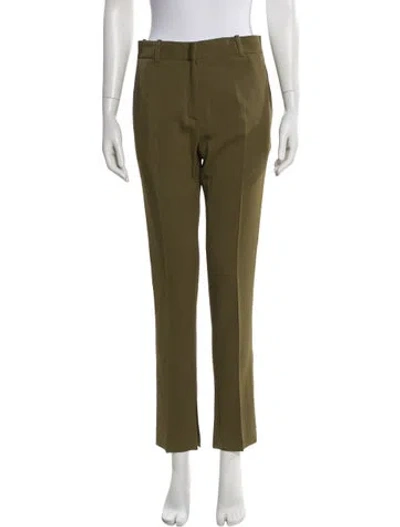 Pre-owned Victoria Beckham Straight Leg Pants In Green