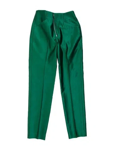 Pre-owned Victoria Beckham Straight Leg Pants In Green
