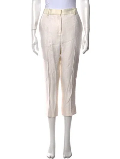 Pre-owned Victoria Beckham Straight Leg Pants In Grey