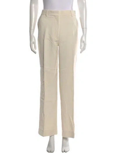 Pre-owned Victoria Beckham Straight Leg Pants In Neutral