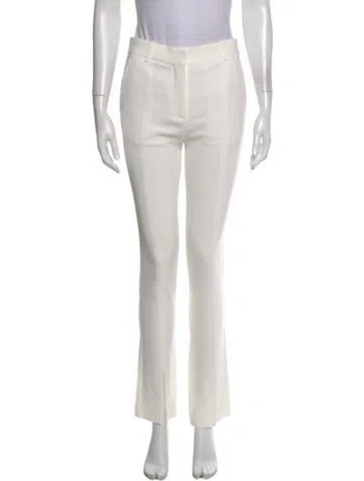 Pre-owned Victoria Beckham Straight Leg Pants In Neutral