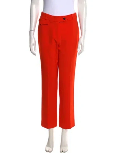 Pre-owned Victoria Beckham Straight Leg Pants In Orange