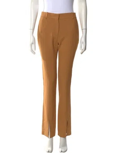 Pre-owned Victoria Beckham Straight Leg Pants W/ Tags In Brown