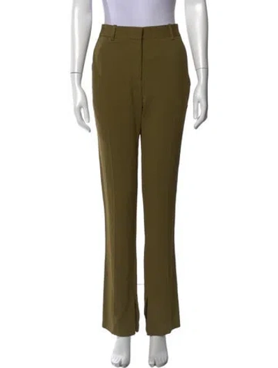 Pre-owned Victoria Beckham Straight Leg Pants W/ Tags In Green