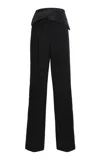 Victoria Beckham Straight Leg Tailored Trouser In Black