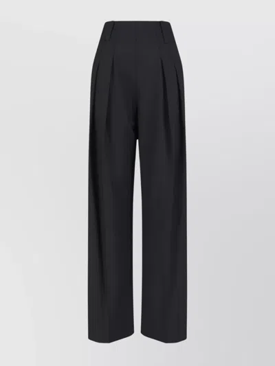 Victoria Beckham Straight Leg Trousers High Waist In Black