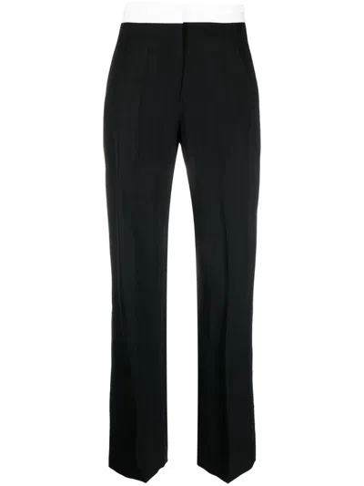 Victoria Beckham Straight-leg Trousers In Schwarz