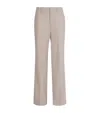 Victoria Beckham Straight Tailored Trousers In Neutral