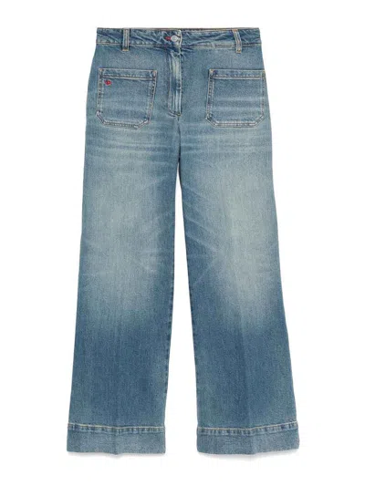 Victoria Beckham Alina High Rise In Blue