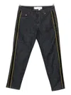 Victoria Beckham Stripe-detail Jeans In Black