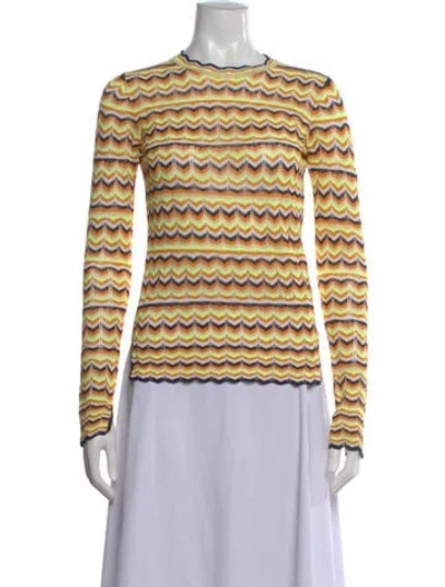 Pre-owned Victoria Beckham Striped Crew Neck Sweater In Multi