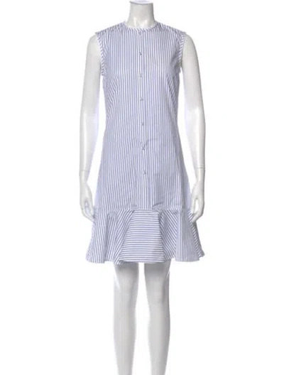 Pre-owned Victoria Beckham Striped Knee-length Dress In Multi