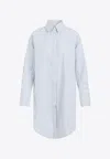 VICTORIA BECKHAM STRIPED LONG SHIRT