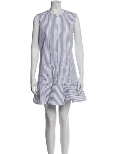 Pre-owned Victoria Beckham Striped Mini Dress In Multi