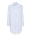 Victoria Beckham Yellow Chamomile Organic Cotton Wrap Front Blouse In White