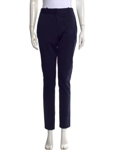 Pre-owned Victoria Beckham Striped Straight Leg Pants In Blue