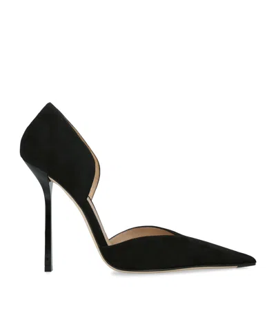 Victoria Beckham Suede Angle D'orsay Pumps 115 In Black
