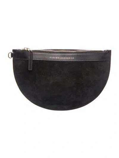 Pre-owned Victoria Beckham Suede Belt Bag In Black