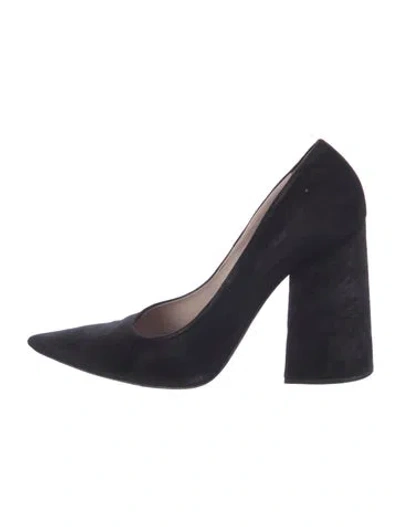 Pre-owned Victoria Beckham Suede Pumps In Black