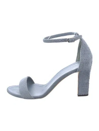 Pre-owned Victoria Beckham Suede Sandals In Blue