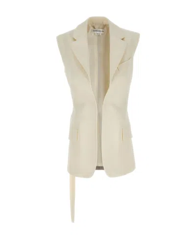 Victoria Beckham Two-toned Sleeveless Belt Vest In Multi