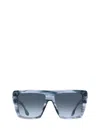 Victoria Beckham 56mm Gradient Square Sunglasses In Blue