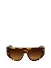 Victoria Beckham Brown Acetate Sunglasses In Brown