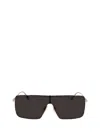 Victoria Beckham Gold Metal Sunglasses In Black