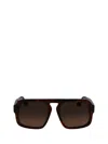 Victoria Beckham Sunglasses In Brown Horn