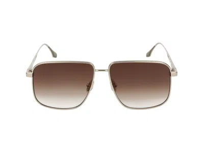 Victoria Beckham Sunglasses In Gold/brown Gradient