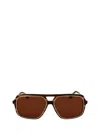 Victoria Beckham Brown Square Ladies Sunglasses Vb246s 224 58 In Multi