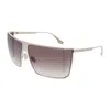 Victoria Beckham Gradient Brown Wrap Ladies Sunglasses Vb249s 714 65 In Metallic