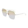 Victoria Beckham Sunglasses Square Full Rim, Gold/honey Frame And Honey Gradient Lens In Gold