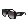 Victoria Beckham Sunglasses Square Full Rim, Havana Frame And Blue Gradient Lens Vb678s215 In Black