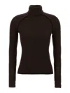 Victoria Beckham Brown Raglan Sleeve Sweater In Brown