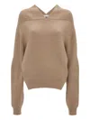 Victoria Beckham Sweater In Brown