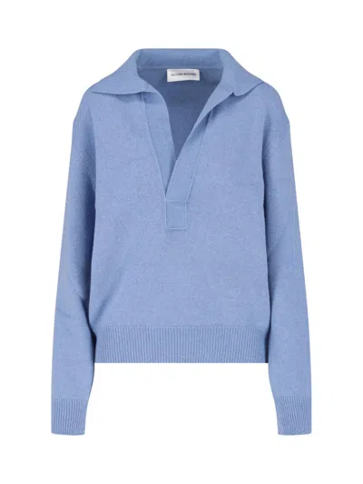Victoria Beckham Sweater "genevieve" In Blue