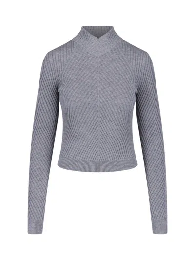 Victoria Beckham Sweater "georgia" In Gray