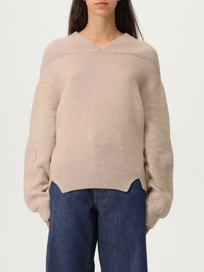 Victoria Beckham Sweater Victoria  Woman Color Beige In Neutral