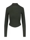 Victoria Beckham Merino Wool Sweater In Green