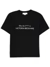 Victoria Beckham Who The F*** Is  T-shirt. In Black