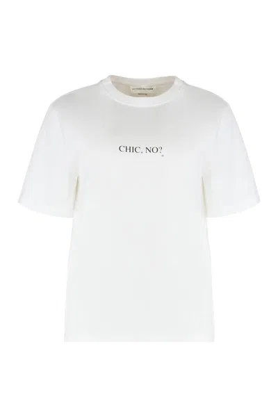 VICTORIA BECKHAM VICTORIA BECKHAM T-SHIRT IN COTTON WITH PRINT