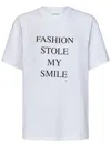 Victoria Beckham White T-shirt With Slogan Lettering On The Front In Cotton Woman In White