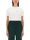 Victoria Beckham Womens White Logo-print Regular-fit Organic-cotton Jersey T-shirt Xl In White