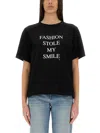 Victoria Beckham Slogan Printed Organic Cotton T-shirt